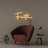 Faith - Neonific - LED Neon Signs - 50 CM - Orange