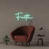 Faith - Neonific - LED Neon Signs - 50 CM - Sea Foam