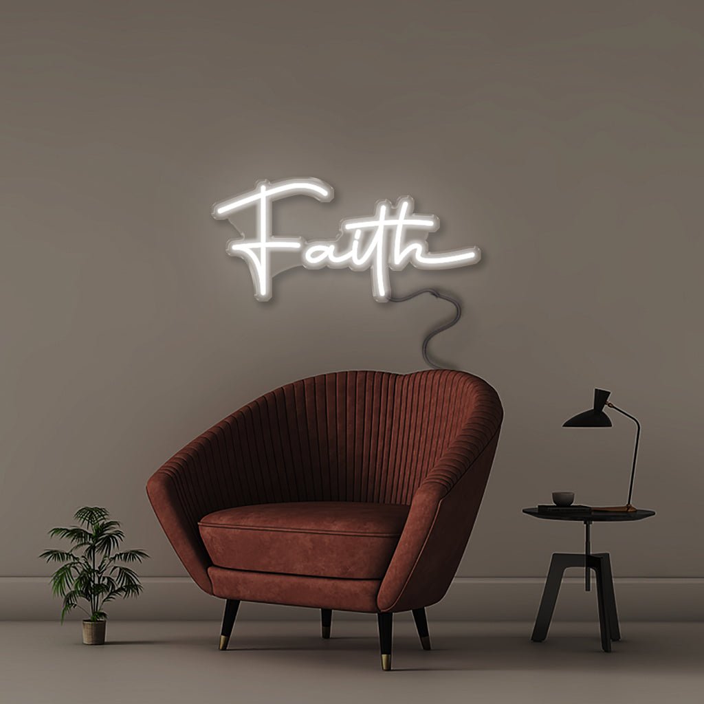 Faith - Neonific - LED Neon Signs - 50 CM - White