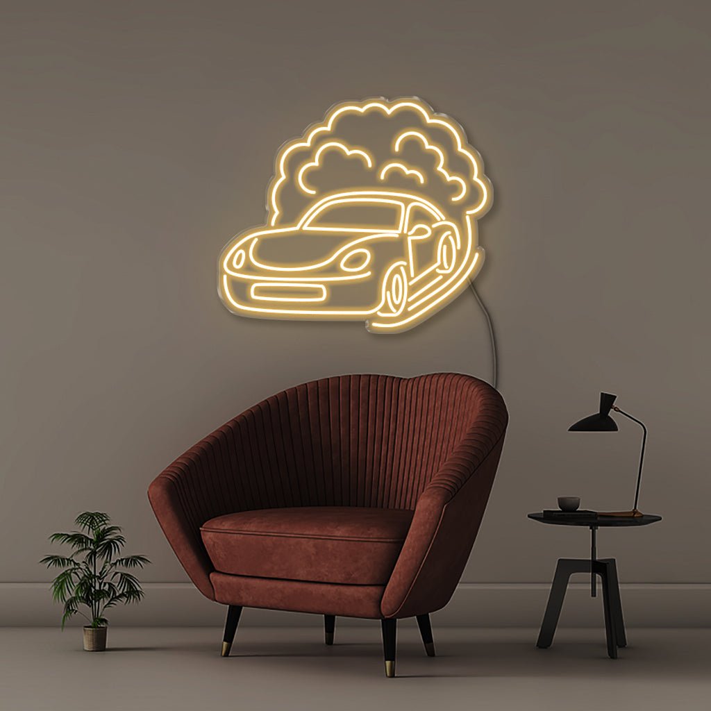 Fast Car 2 - Neonific - LED Neon Signs - 50 CM - Warm White