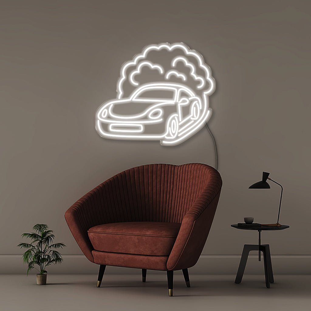 Fast Car 2 - Neonific - LED Neon Signs - 50 CM - White
