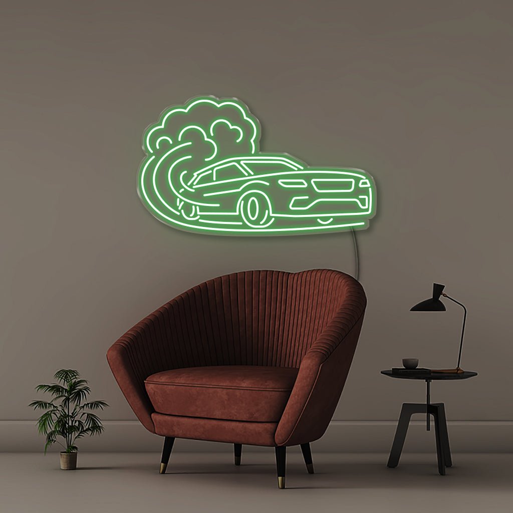 Fast Car - Neonific - LED Neon Signs - 50 CM - Green