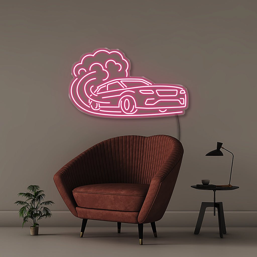 Fast Car - Neonific - LED Neon Signs - 50 CM - Pink