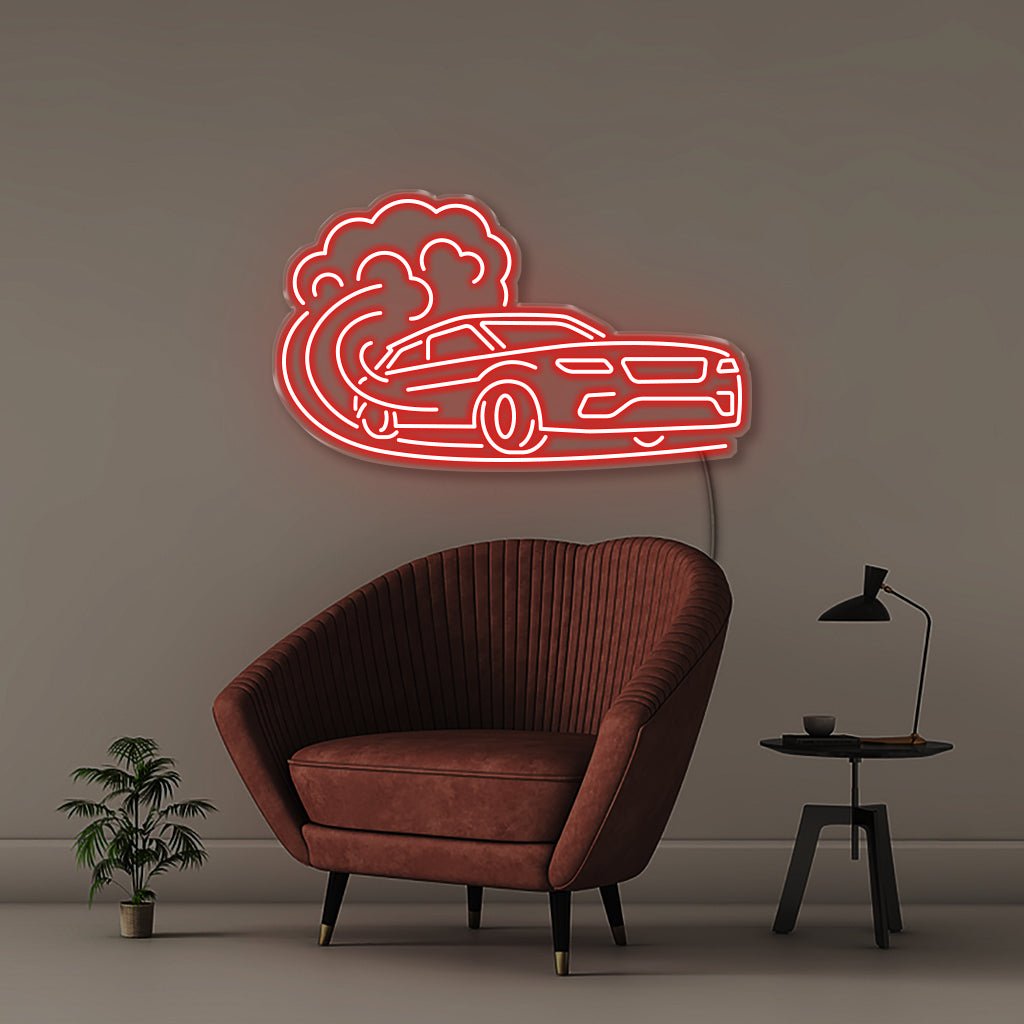 Fast Car - Neonific - LED Neon Signs - 50 CM - Red