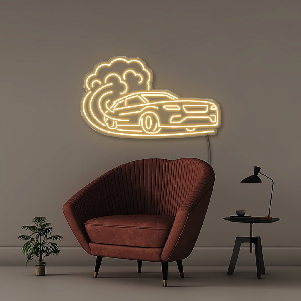 Fast Car - Neonific - LED Neon Signs - 50 CM - Warm White