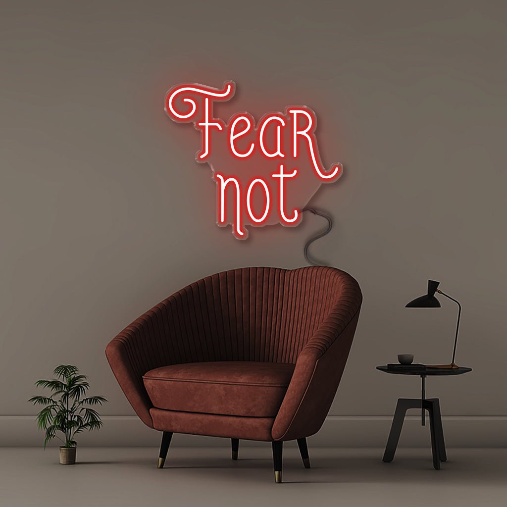 Fear Not - Neonific - LED Neon Signs - 50 CM - Red