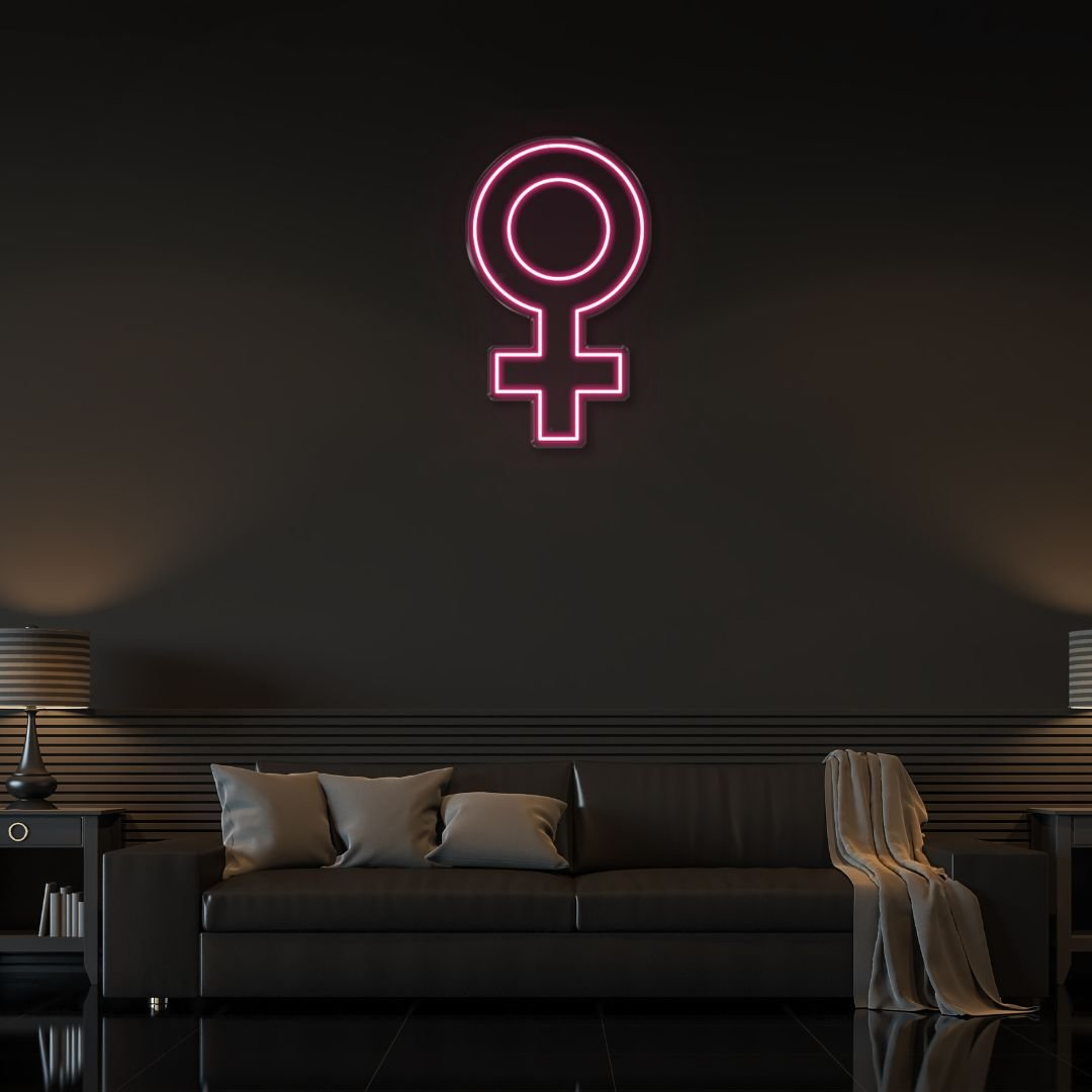 Female Gender Symbol - Neonific - LED Neon Signs - 24" (61cm) -