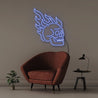 Fire Skull - Neonific - LED Neon Signs - 50 CM - Blue