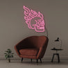 Fire Skull - Neonific - LED Neon Signs - 50 CM - Pink