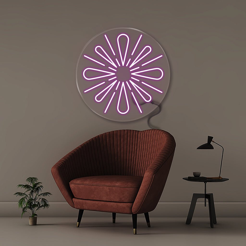Fireworks - Neonific - LED Neon Signs - 50 CM - Purple