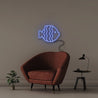 Fish - Neonific - LED Neon Signs - 50 CM - Blue