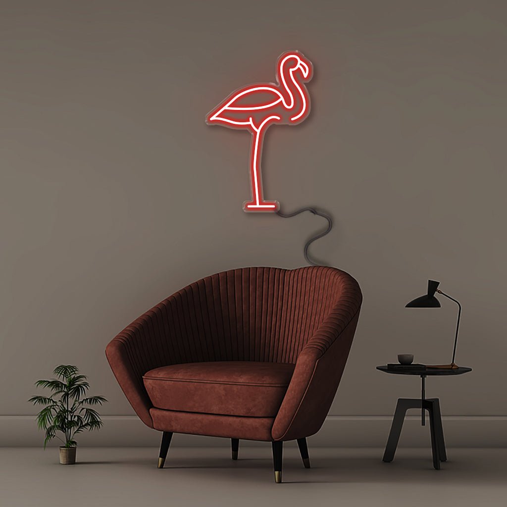 Flamingo - Neonific - LED Neon Signs - 50 CM - Red
