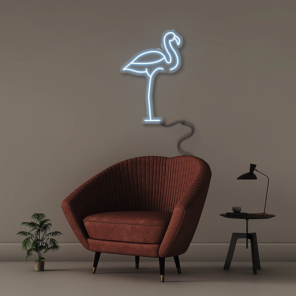 Flamingo - Neonific - LED Neon Signs - 50 CM - Light Blue
