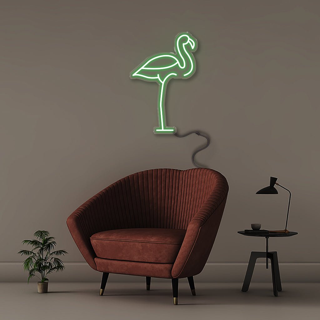 Flamingo - Neonific - LED Neon Signs - 50 CM - Green