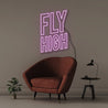 Fly High - Neonific - LED Neon Signs - 50 CM - Purple