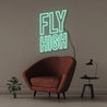 Fly High - Neonific - LED Neon Signs - 50 CM - Sea Foam