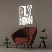 Fly High - Neonific - LED Neon Signs - 50 CM - White