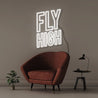Fly High - Neonific - LED Neon Signs - 50 CM - White