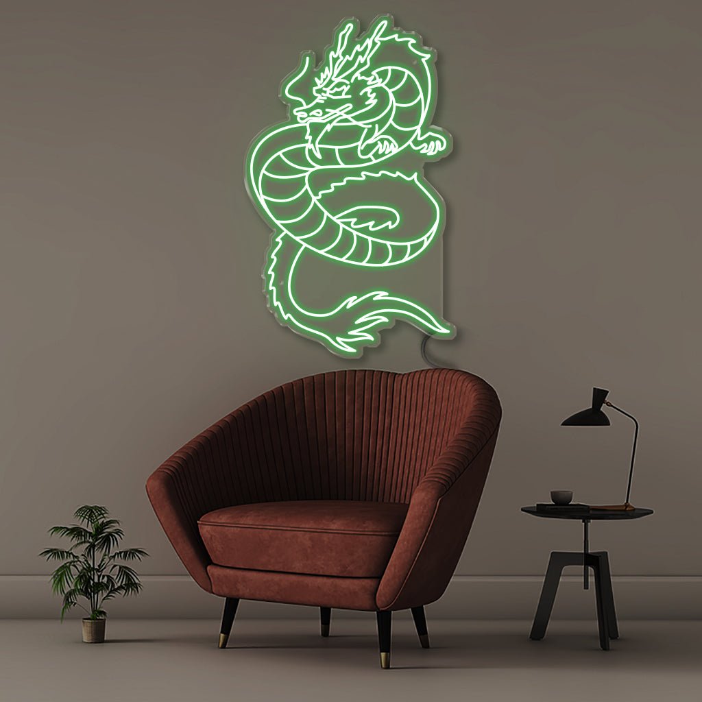 Flying Dragon - Neonific - LED Neon Signs - 50 CM - Green