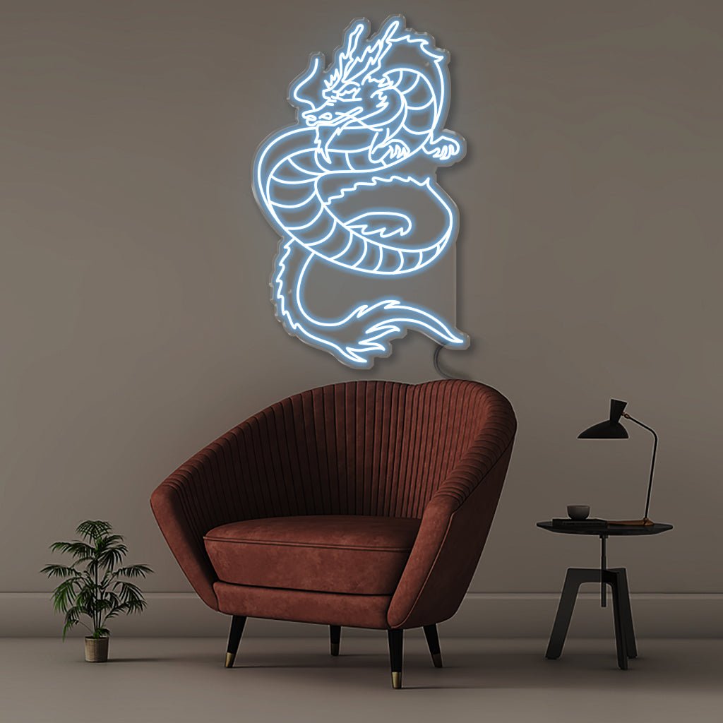 Flying Dragon - Neonific - LED Neon Signs - 50 CM - Light Blue