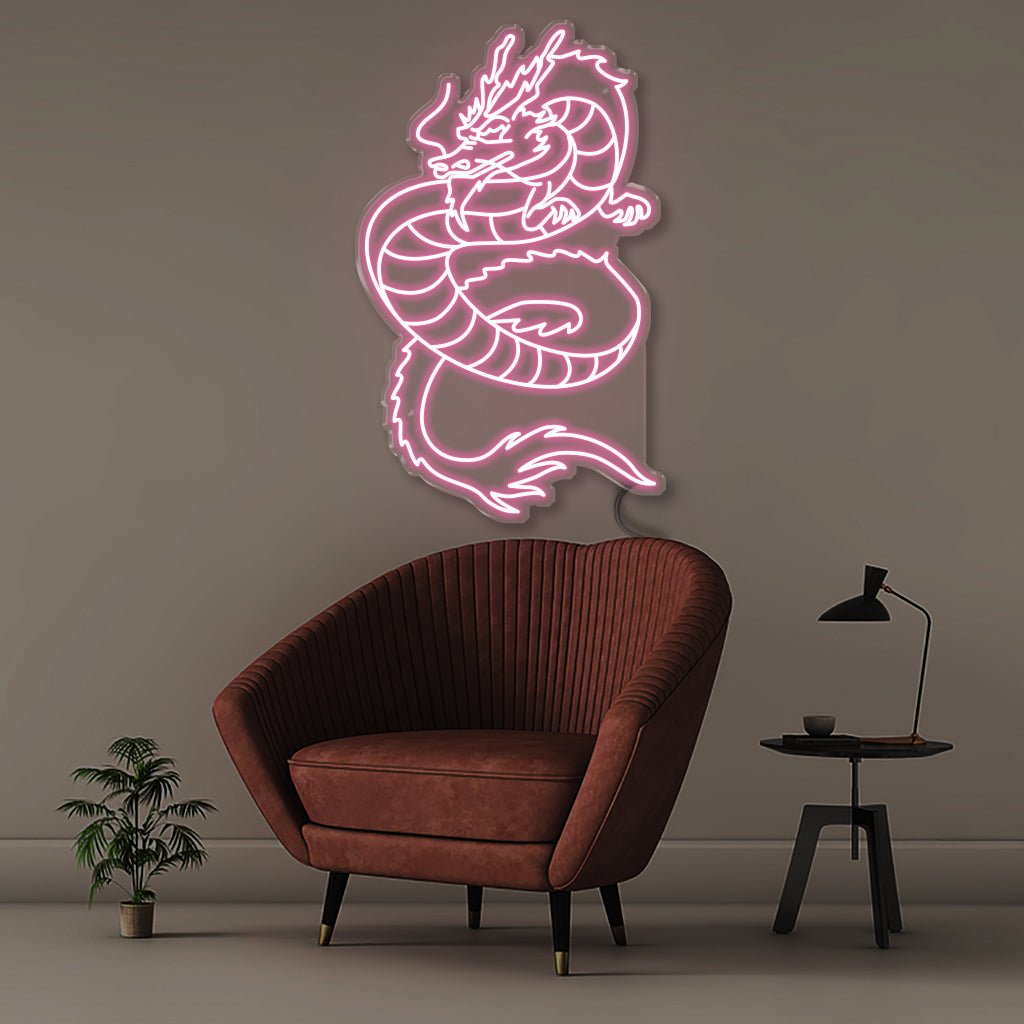 Flying Dragon - Neonific - LED Neon Signs - 50 CM - Light Pink