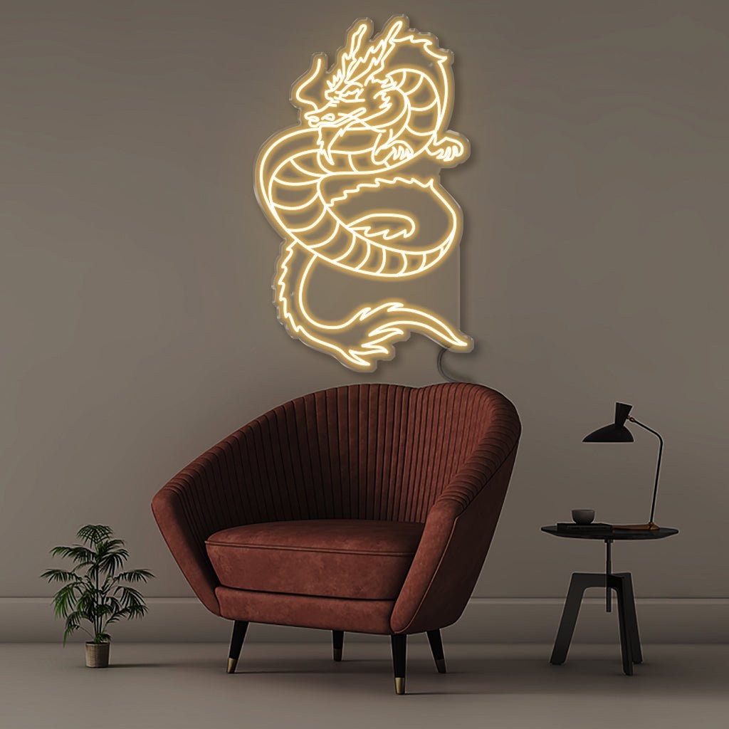 Flying Dragon - Neonific - LED Neon Signs - 50 CM - Warm White