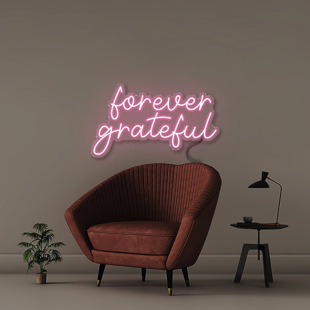 Forever Grateful - Neonific - LED Neon Signs - 50 CM - Light Pink