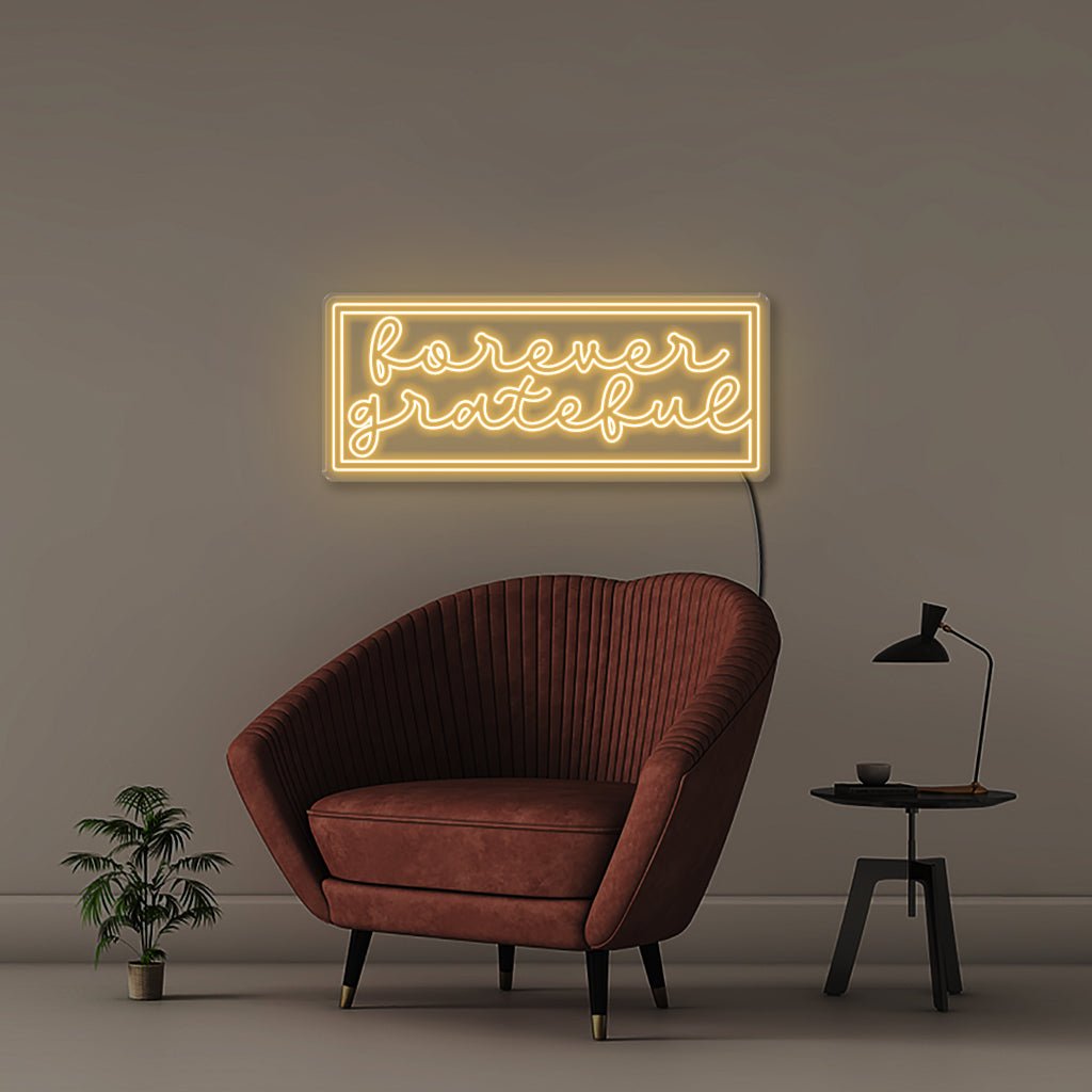 Forever Grateful - Neonific - LED Neon Signs - 100 CM - Warm White
