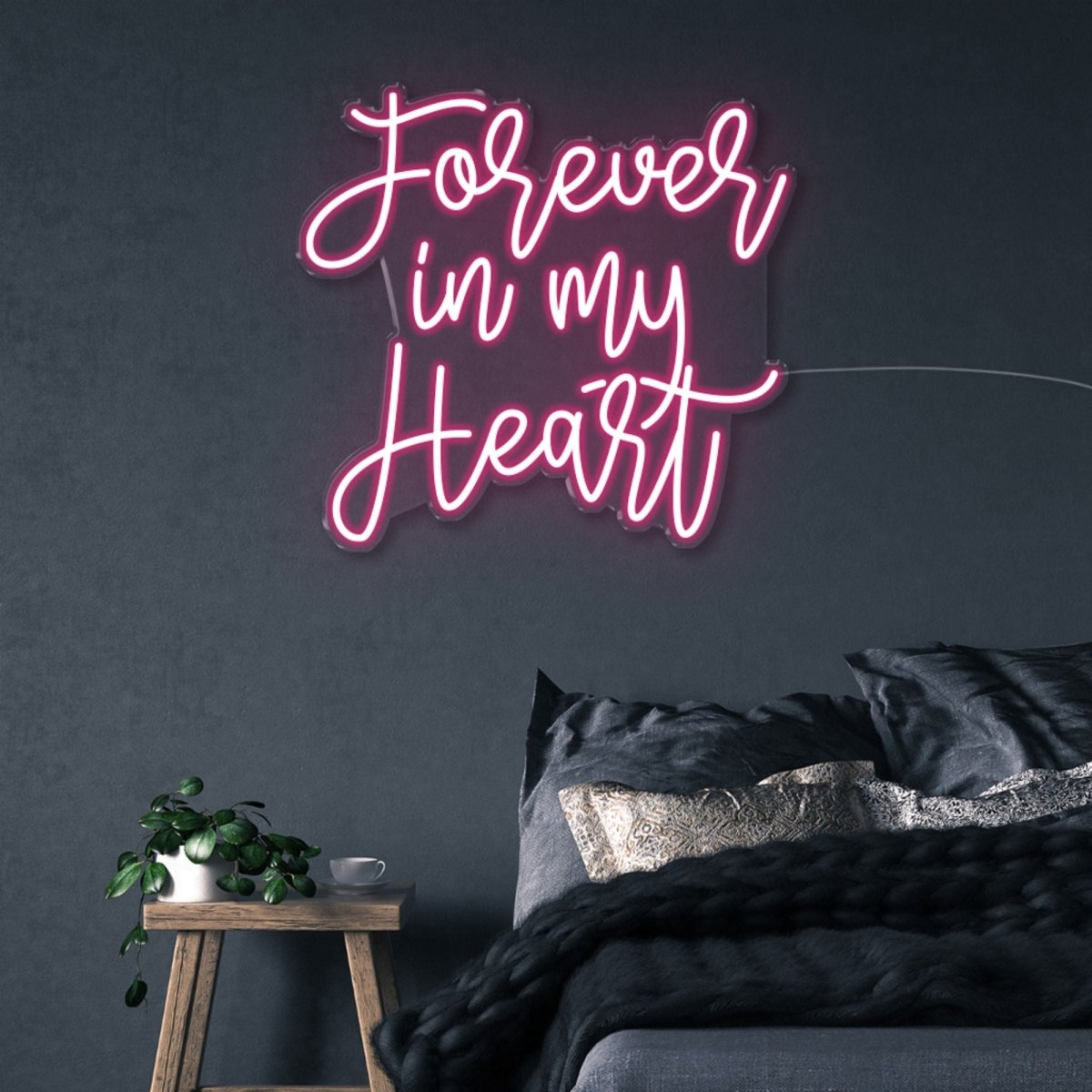 Forever In My Heart - Neonific - LED Neon Signs - 75 CM - Pink