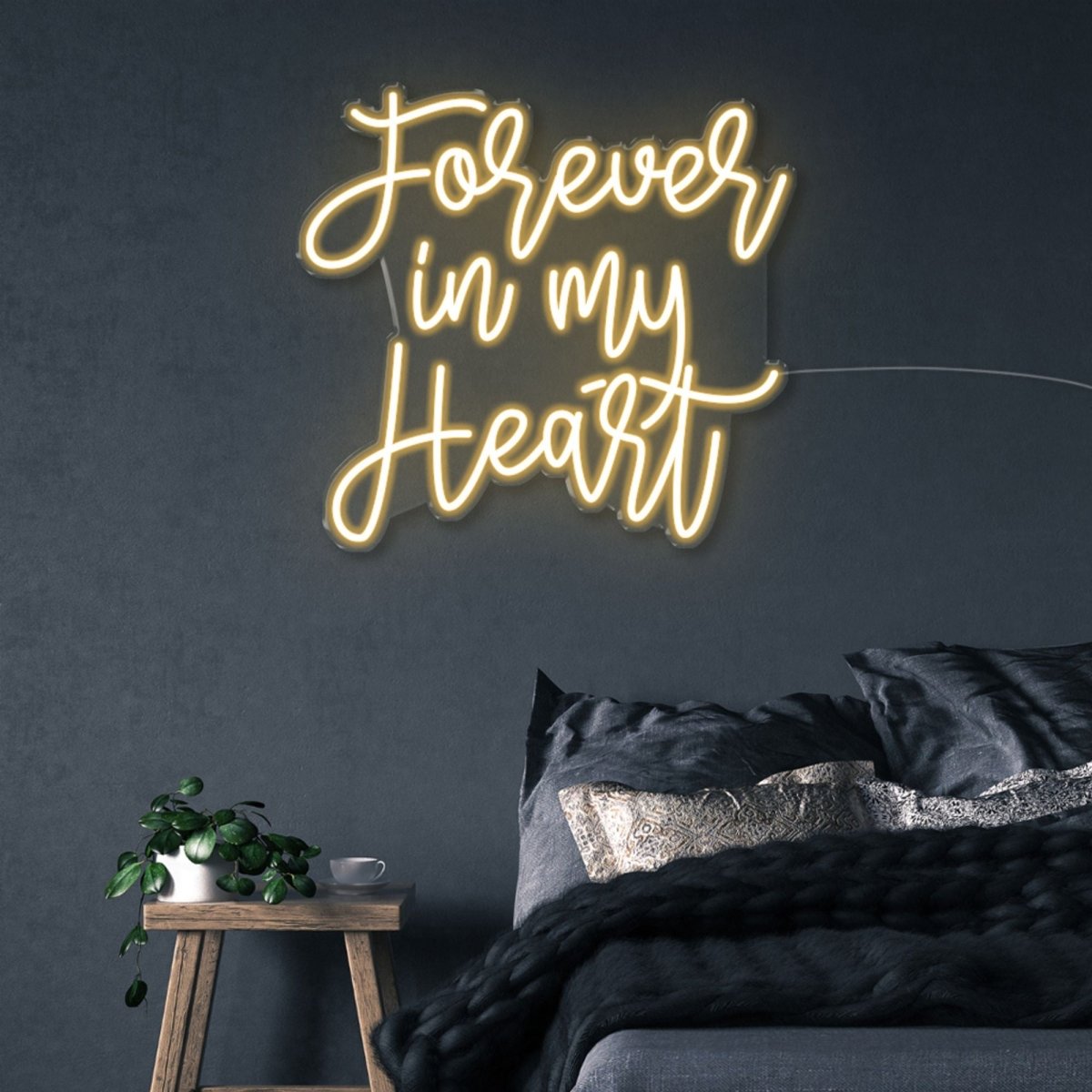 Forever In My Heart - Neonific - LED Neon Signs - 75 CM - Warm White
