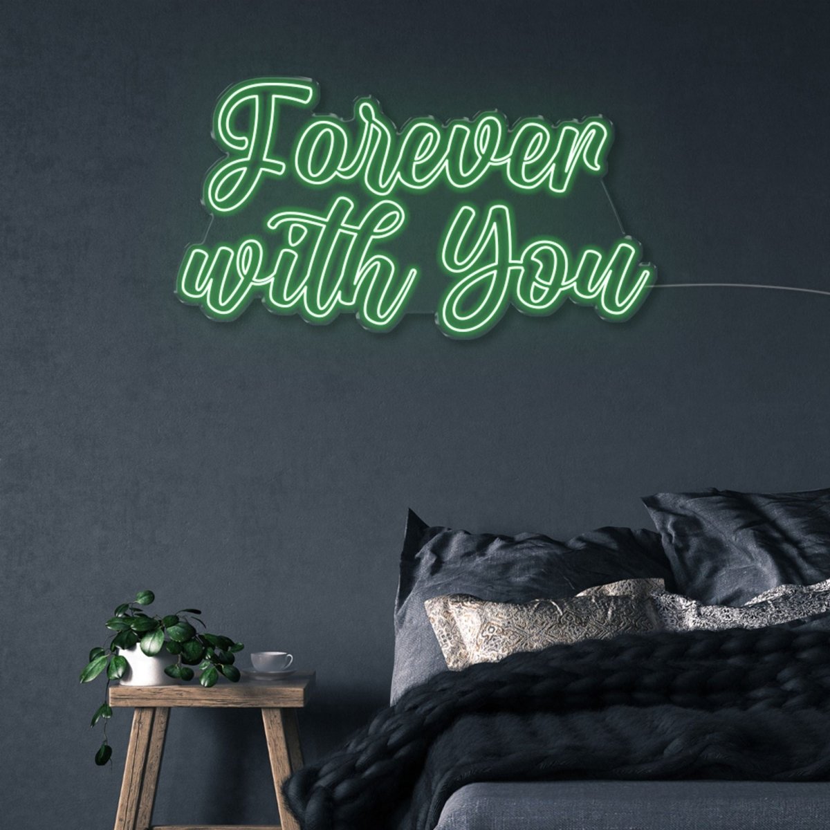 Forever with You - Neonific - LED Neon Signs - 100 CM - Green