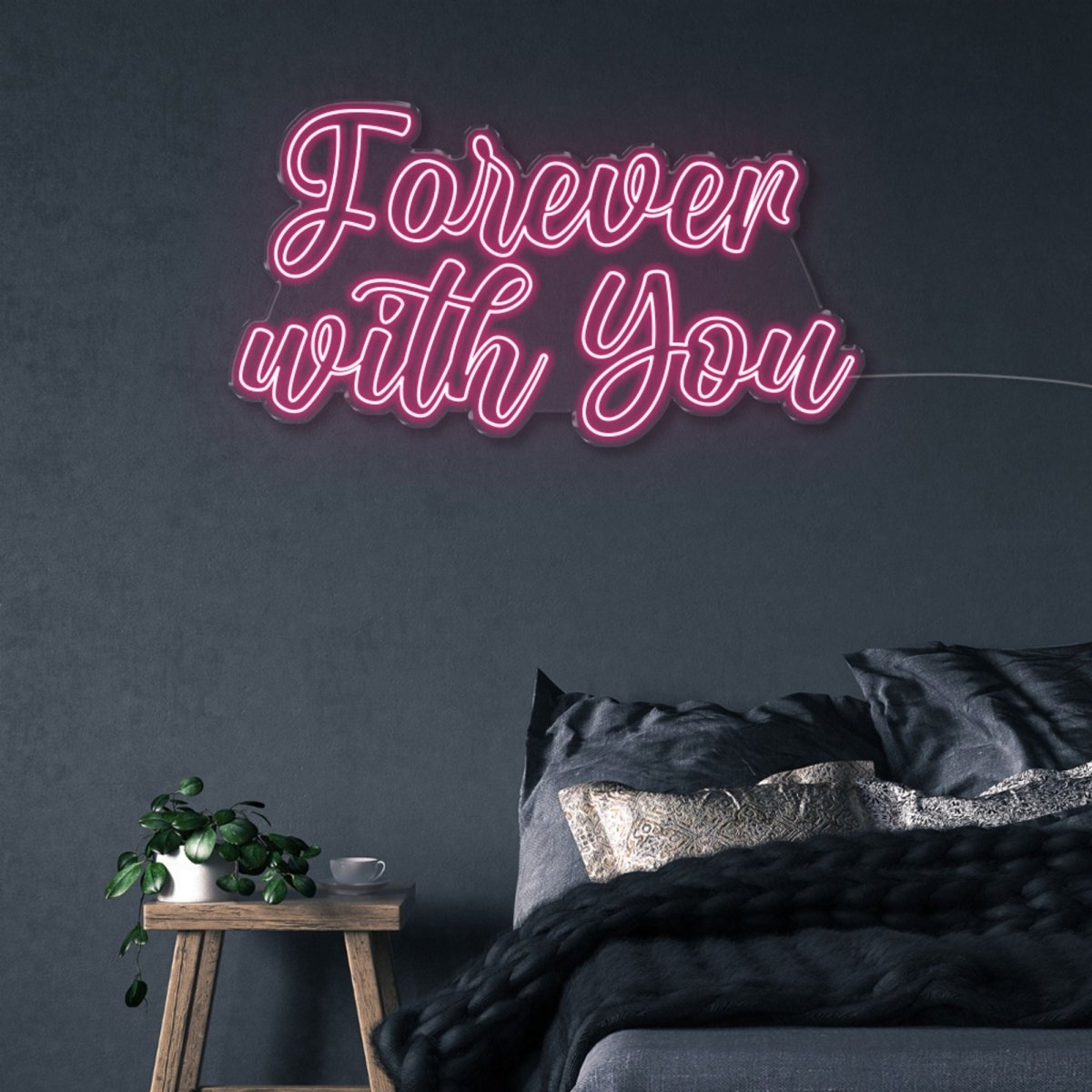 Forever with You - Neonific - LED Neon Signs - 100 CM - Pink