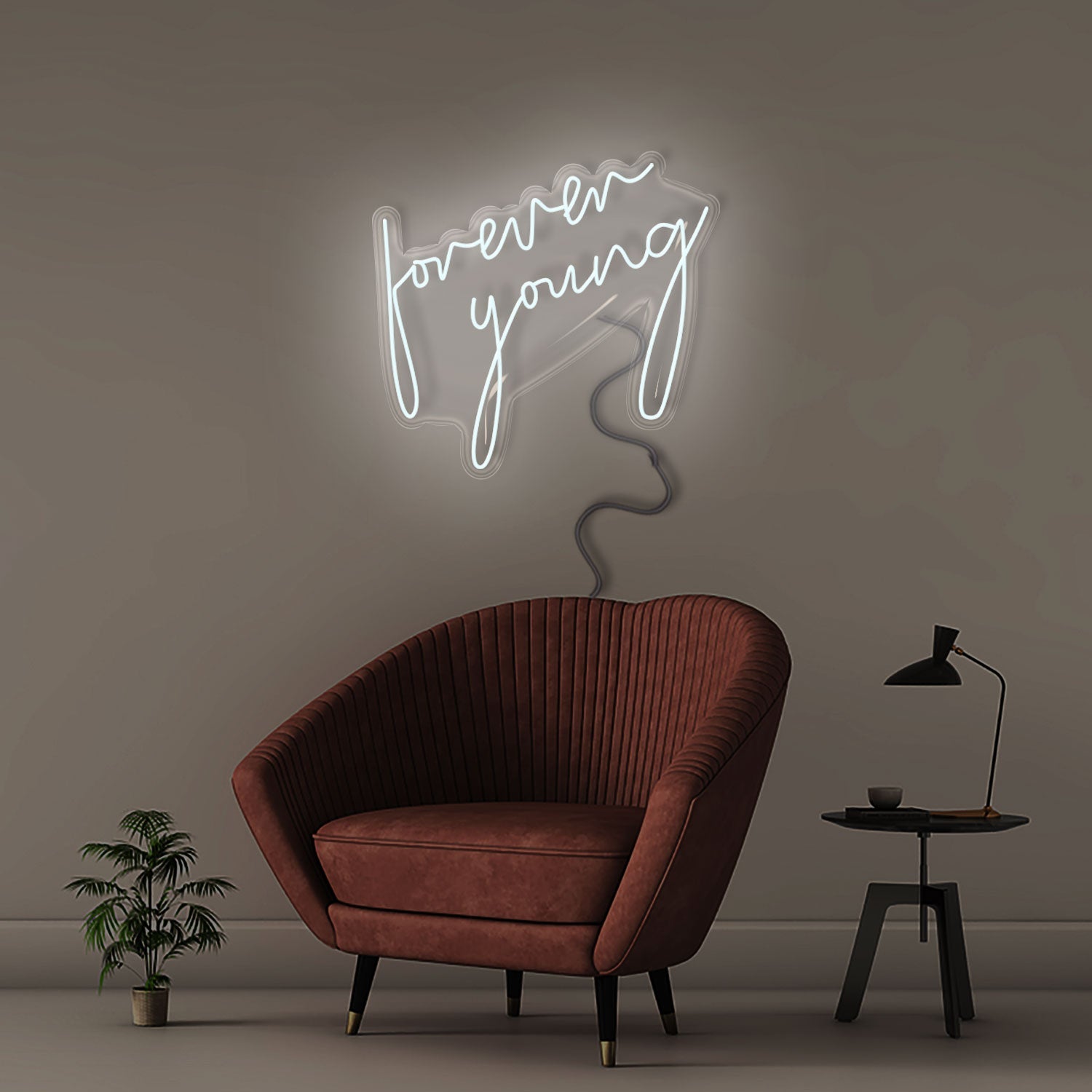 Forever Young - Neonific - LED Neon Signs - 60cm - White