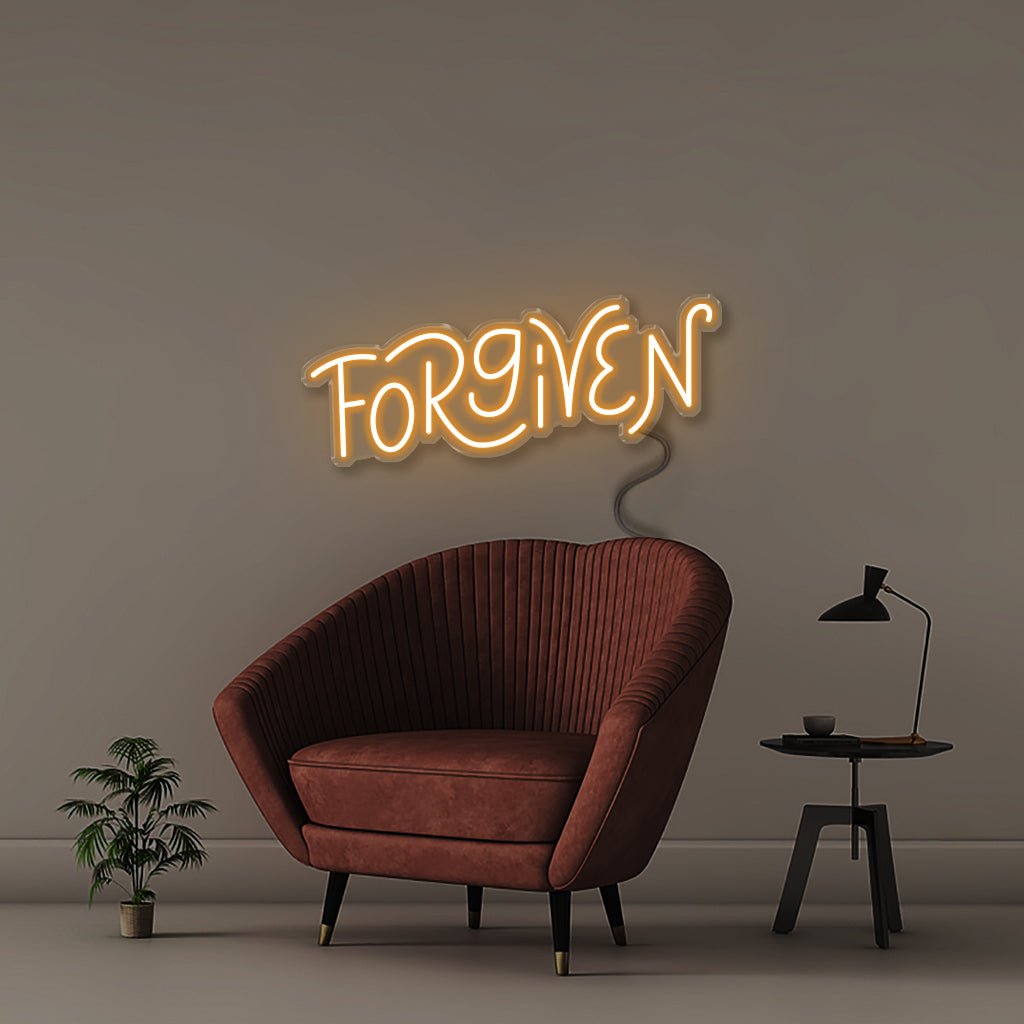Forgiven - Neonific - LED Neon Signs - 50 CM - Orange