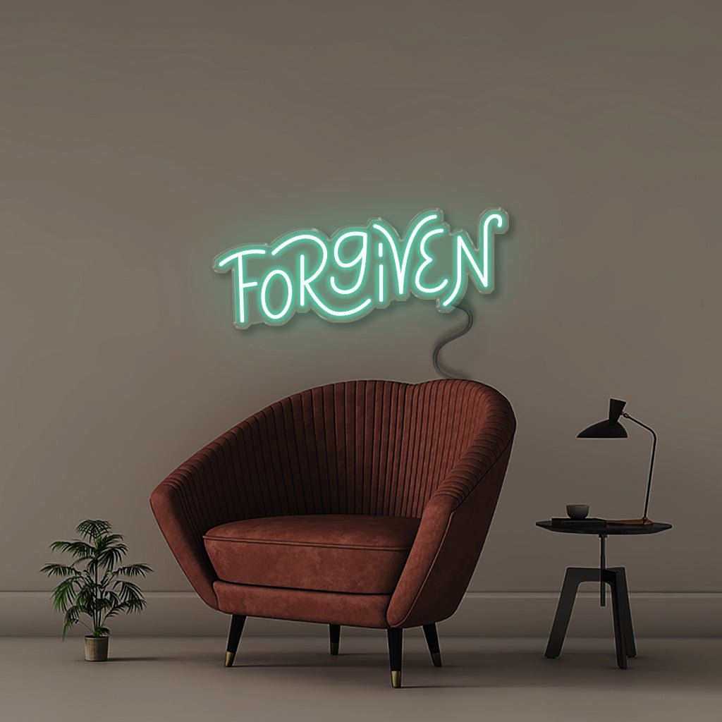 Forgiven - Neonific - LED Neon Signs - 50 CM - Sea Foam