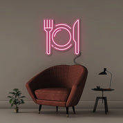 Fork and Knife - Neonific - LED Neon Signs - 50 CM - Pink