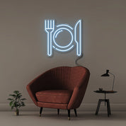 Fork and Knife - Neonific - LED Neon Signs - 50 CM - Light Blue