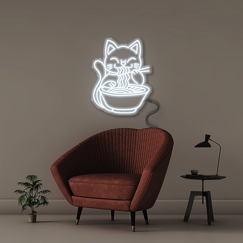 Fortune Cat - Neonific - LED Neon Signs - 50 CM - Cool White