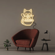 Fortune Cat - Neonific - LED Neon Signs - 50 CM - Warm White