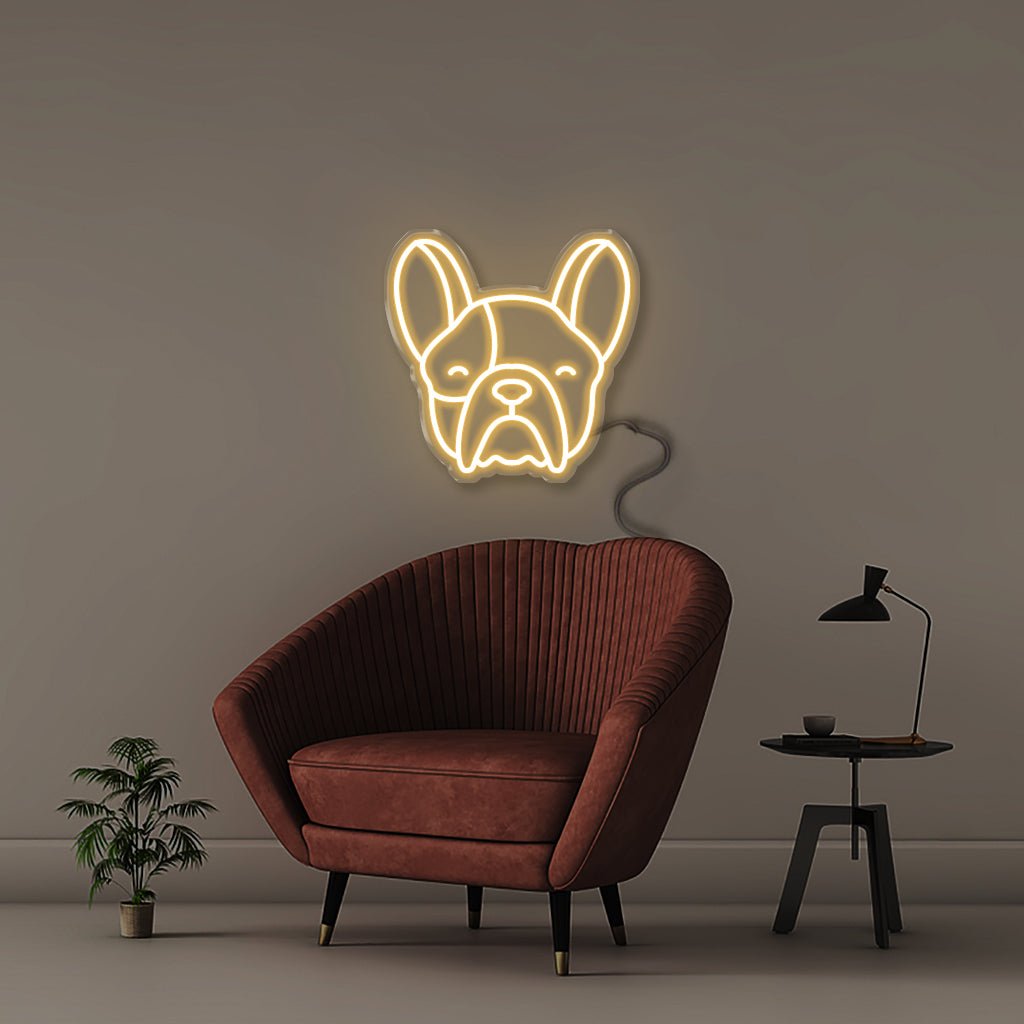 French Bulldog - Neonific - LED Neon Signs - 50 CM - Warm White
