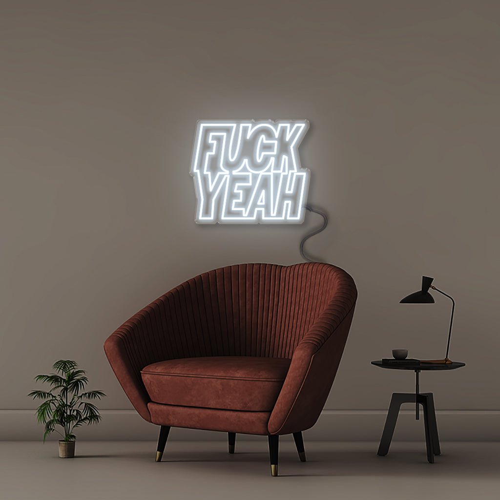 Fuck Yeah - Neonific - LED Neon Signs - 50 CM - Cool White
