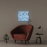 Fuck Yeah - Neonific - LED Neon Signs - 50 CM - Light Blue