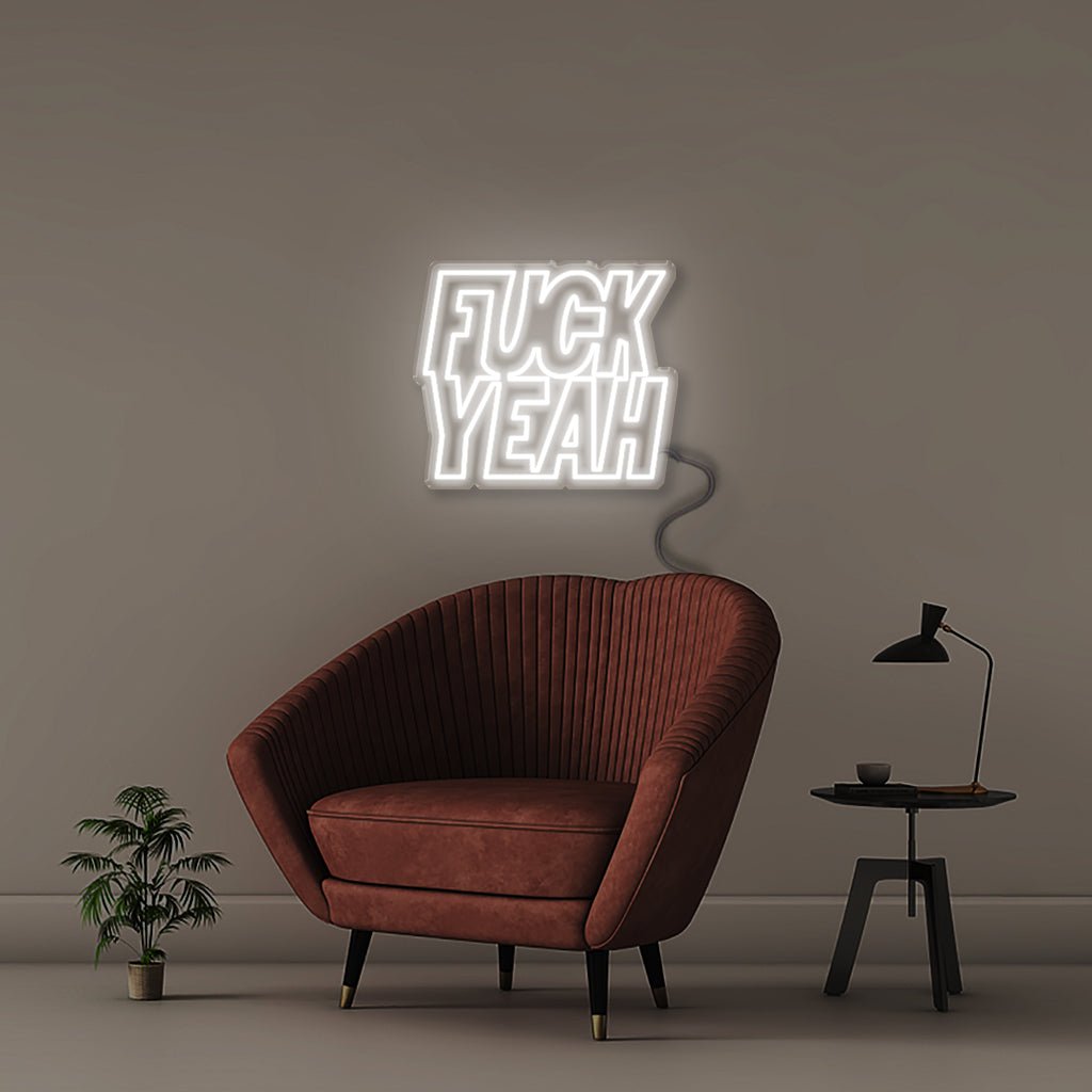 Fuck Yeah - Neonific - LED Neon Signs - 50 CM - White