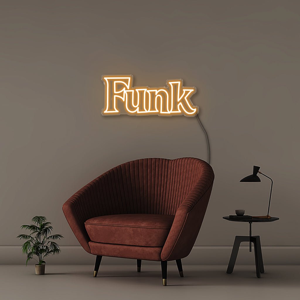 Funk - Neonific - LED Neon Signs - 50 CM - Orange