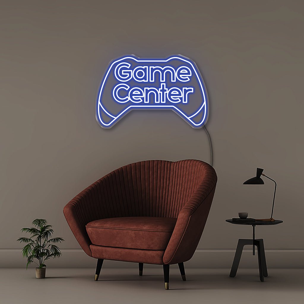 Game Center - Neonific - LED Neon Signs - 75 CM - Blue