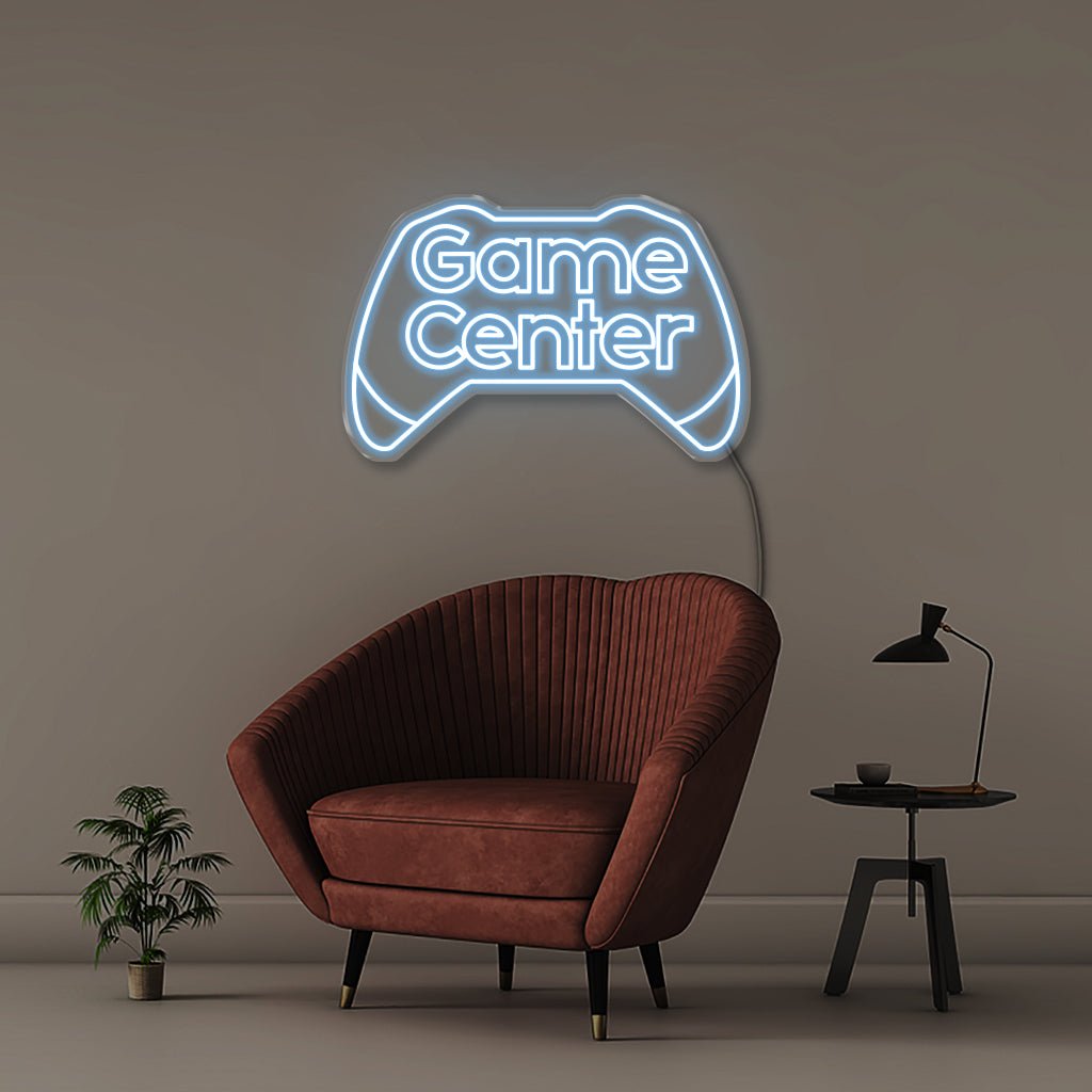 Game Center - Neonific - LED Neon Signs - 75 CM - Light Blue
