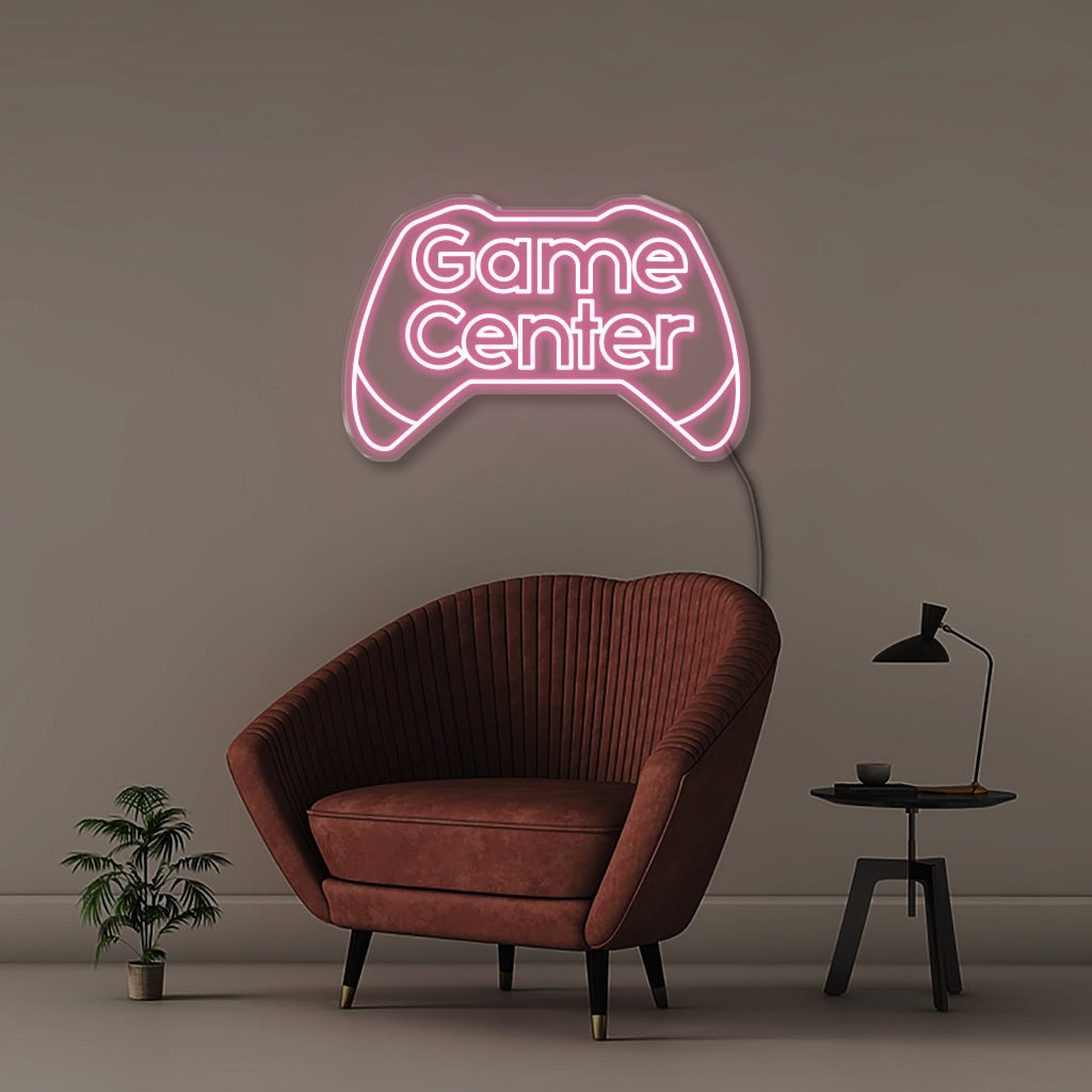 Game Center - Neonific - LED Neon Signs - 75 CM - Light Pink