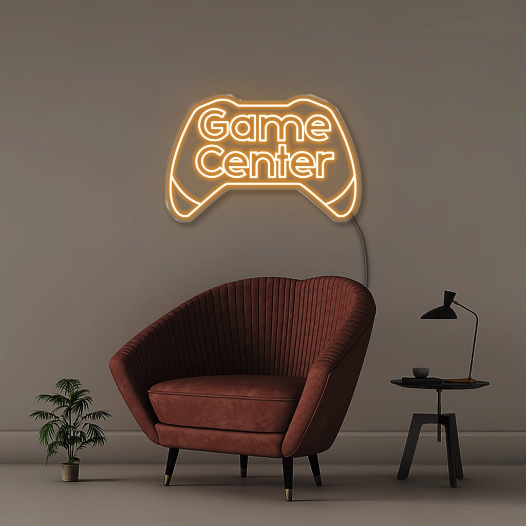 Game Center - Neonific - LED Neon Signs - 75 CM - Orange