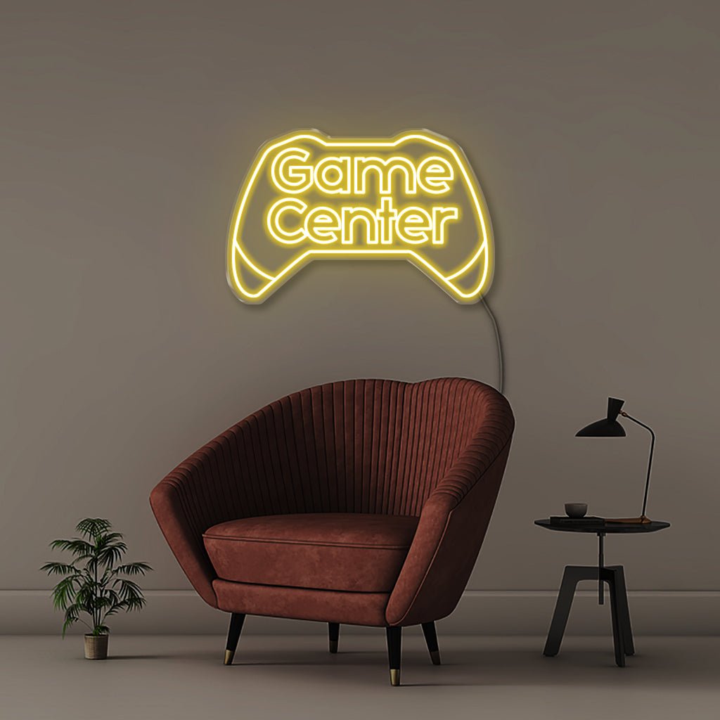 Game Center - Neonific - LED Neon Signs - 75 CM - Yellow