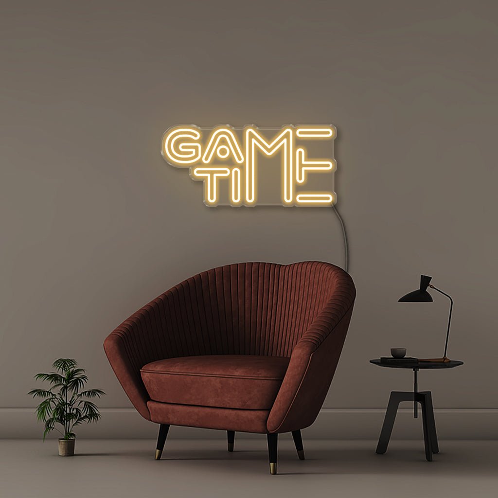 Game Time - Neonific - LED Neon Signs - 50 CM - Warm White